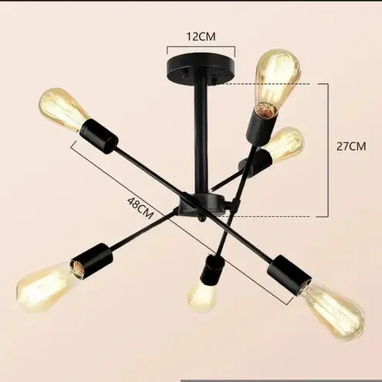 đ đĄ JUDENG N6368 â LĂMPARA SPUTNIK 6 LUCES | SEMI EMPOTRADA | 55 USD - Img 118821063
