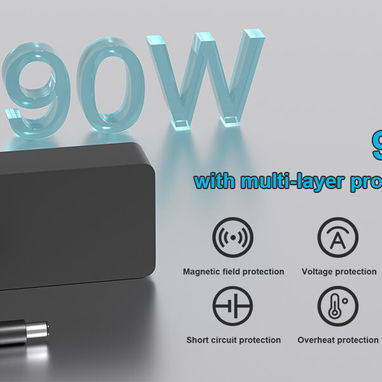 Cargador de fuente de alimentación de 90W 15V 6A compatible con Microsoft Surface Pro 4 5 6 Dock Station 53274327 - 7/10