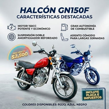 Moto Halcón GN150F NUEVA - $1800 (Incluye Chapa e Impuestos) - Img 112692255