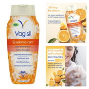 Vagisil jabón vaginal de cítricos, balancea el pH con ácido láctico, hipoalérgico, con aloe y manzanilla. Trae 354ml - Img 57231702