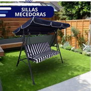 Vendo columpios de 3 plazas y sombrillas para exteriores. - Img 55756920