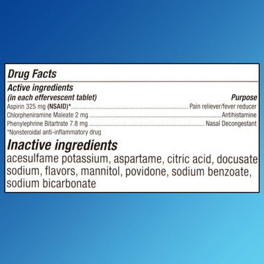Equate Alivio Efervescente para el Resfriado, 48 Tabletas, Compare con los Ingredientes Activos de Alka-Seltzer Plus® Co - Img 119222872