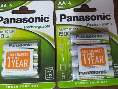 Baterías AAA-AA Recargables Panasonic 3000 cup el estuche con Mensajeria incluida - Img main-image-45830020