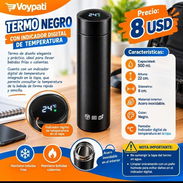 Termos negros con indicador digital de temperatura - Img 58177339