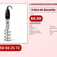 CALENTADOR ELÉCTRICO DE INMERSIÓN 1000W VPT#-0097 - Img 56824927