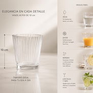 Set de 3 vasos de cristal medianos - Img 55888766