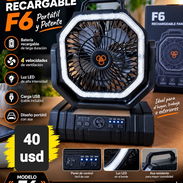 Ventiladores recargables f6 los originales - Img 57923074