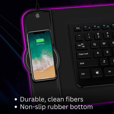 (X) Mousepad de Mouse RGB con Carga Inalámbrica - Img 126472563