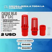 🔴 CHEQUE ROJO DE 1'' S.P.C 💲 Precio: 2.00 USD - Img 56702669