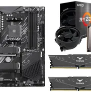KIT Gaming AMD Ryzen  Board GIGABYTE B550 AORUS ELITE AX V2 WiFi 6  Micro AMD Ryzen 5 5500 3.6 GHz  Ram Teamgroup T-Forc - Img 50480781