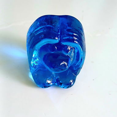 Se vende: pisapapeles de cristal con forma de trol . Fabricado por Bergdala Glasbruk, Suecia, década de 1980. Altura: 5 - Img 119297518