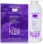 Kit de polvo de decoloración marca Kuul 1.58 oz o 45 g y peróxido 4.56 oz - Img 48059095