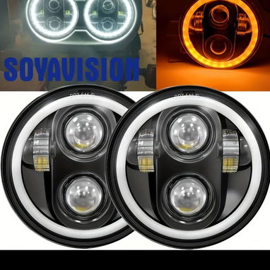Pantalla 5.75 pulgadas para moto GN125 y muchas más LED calidad q trae luz diurna e intermitente o luz diurna amarilla. - Img 80358364