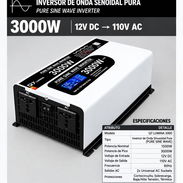 Inversor Q7 Lumina de onda pura 3000 watts / 12 volt 140 usd - Img 57949534