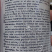 Paracetamol jarabe uso pediátrico,  frasco 120ml, alivio fiebre, dolor y no irrita el estómago - Img 45008885