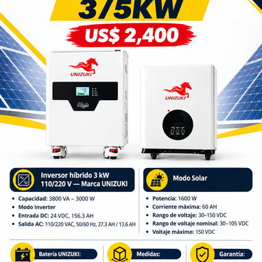 Kit solares definitivos 3/5kw y 3/7kw - 2/2