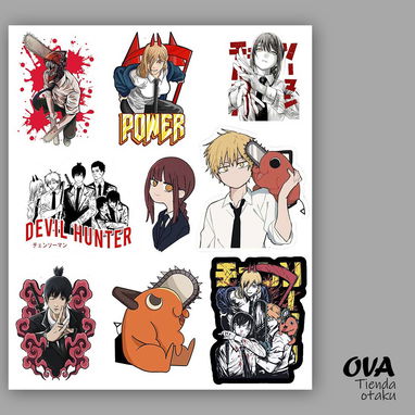 Hoja de pegatinas stickers calcomanías anime videojuegos y gamer - Img 119478010