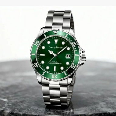 Reloj LouisPoems Green Submariner - Estilo Ejecutivo Deportivo | Con garantía | videojuegoshabana.com - Img 122882911