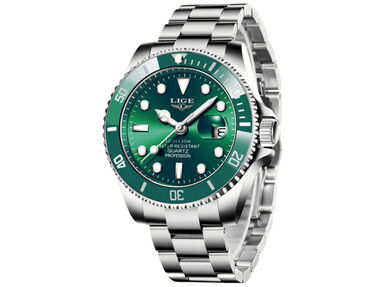 🛍️ Reloj Hombre ✅ Relojes Hombre homenaje a Rolex Submariner Verde NUEVO a Estrenar Reloj Acero Inoxidable Gama Alta - Img 56232998