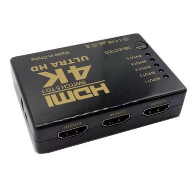 Distribuidor HDMI 5 en 1 Conecte 5 equipos a su televisor por un solo HDMI Con su control remoto!! - Img 90386086
