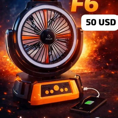 VENTILADOR RECARGABLE POLUX Tipo F6 - 2/2
