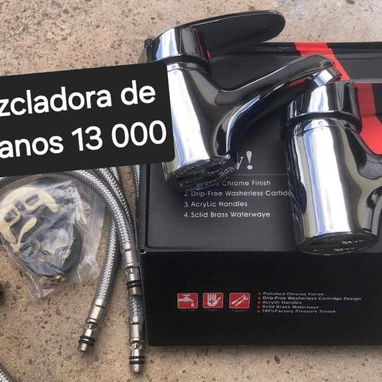 Llave mezcladora de ducha con todos sus accesorios - Img 123307160