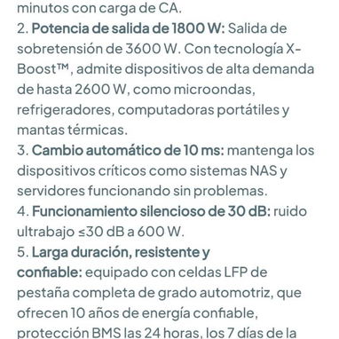 Ecoflow Delta 3 Classic 1024 Wh, ENTREGA DE FACTURA, ENVIO GRATIS EN TODA LA HABANA - 3/4