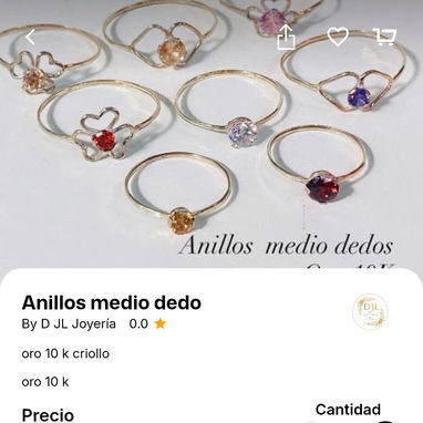 ANILLOS DE ORO 10K (100% ORIGINALES) - Img 126087461