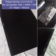 Philips Monitor LCD Full HD, IPS Sin bordes, VGA + HDMI + DVI), 27", Negro - Img 54661859