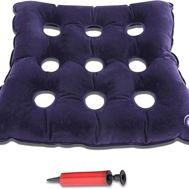 Cojín médico inflable antiescara con bomba manual. Nuevo! Sellado! - 2/4