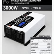 Convertidor (inversor) Q7 Lumina de onda pura de 3000 W / 12 V en 130 usd - Img 57889020