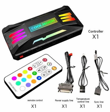 Fuente RAIDMAX Cobra ATX3.1 800W 80+ GOLD/ Set de  5 fanes ARGB Rosewill , Set de 3 fanes ARGB SAMA./ Caja controladora - Img 86363949