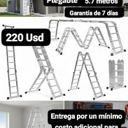 Escalera Multipropósito Plegable 5.7 metros, Garantía de 7 días, Entrega por un mínimo costo adicional para toda La Haba - Img 55786686