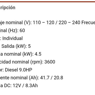 Planta Diesel SACO 5000w + Envío y Ensamblaje incluido!! - Img 117738436