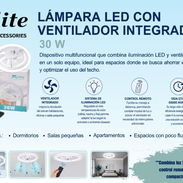 Lámpara LED 30W con Ventilador Integrado y Control Remoto - Img 57352340