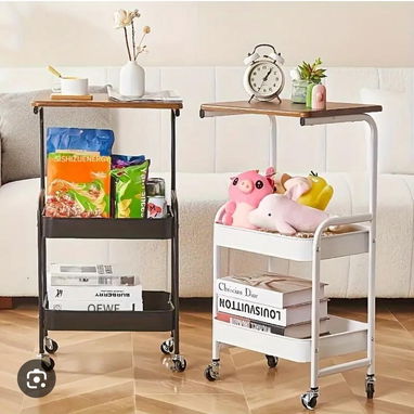 Organizador multifuncional de metal con ruedas ✅Medidas: 80 cm altura x 30 x 43 cm ancho 🏷️ $30 usd - Img 123338886