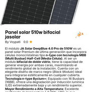 Panel solar 510w bifacial jasolar - Img 56962874