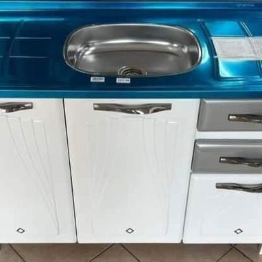 MUEBLE DE COCINA DE PISO / CON FREGADERO INTEGRADO / ORIGINAL TODO / NUEVO Y DE BUENISIMA CALIDAD / - Img 98853315