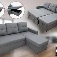 Juego de sofá cama de tres plazas. Entrega incluida - Img 55911870