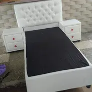 Cama personal tapizada 1 año de garantía servicio de armada y entrega sin costo adicional en toda la Habana - Img 55408394
