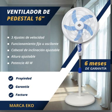 Ventiladores de mesa, pedestal y de pared - Img 123738900