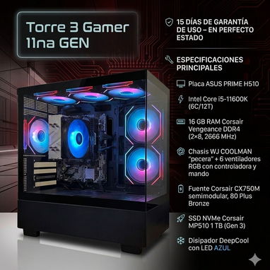 🧷🍬TORRE DE PC GAMER 11ma generación – 💲600 USD💾 - Img 120334375