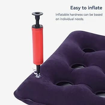 Cojín médico inflable antiescara con bomba manual. Nuevo! Sellado! - 4/4