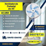 FG-VENTILADORES de Pedestal 16"... 56579735/(USD-MN-Eur-Zelle)/Recogida en Marianao/Garantía 6m/ENVÍO GRATIS - Img 54098168