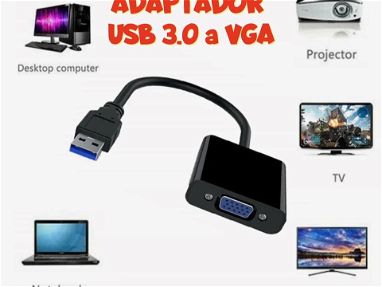 Adaptador VGA a RCA USB 3.0 a HDMI -- USB 3.0 a VGA -- VGA a HDMI -- HDMI a VGA + Cable de Audio Incluido - - Img 51949806