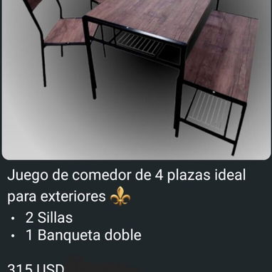 Juego de muebles y de comedor para exteriores - Img 122726893