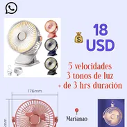 Ventilador recargable con presilla - Img 55350814