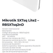 Equipos de redes. Router, Mikrotik , Nanos 2.4 y 5 ghz, Litebeam, Switch, Cable red categoría 6 con punta, Adaptador wi - Img 54391059