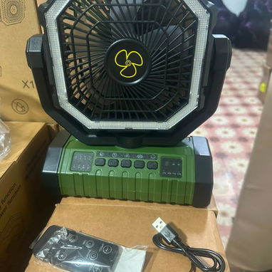 Ventilador Recargable de 20,000 mAh con Luz LED Integrada - Img 126230956