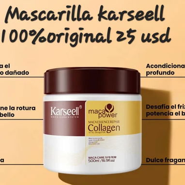 Mascarilla karsell original.aceite karsell .k18. Termo protector wow envío x costo adicional - Img 123786292